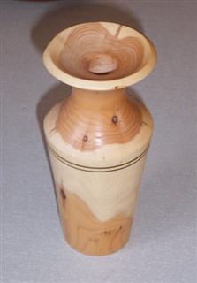 Yew vase by Michael Fryer